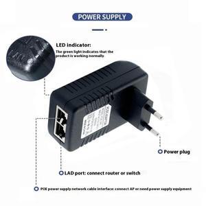 Huitenda POE 인젝터 12V/15V/24V/48V 전원 공급 장치 이더넷 어댑터 스위치 용 1A /0.5A CCTV IP 카메라 E