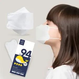 바이오셀프케어 KF94 황사방역마스크 소형/중형/대형 피부저자극 기능성코지지대 귀편하고 숨쉬기편한 얼굴작아보이는효과 고래마스크 친환경파우치 개별포장 100매입