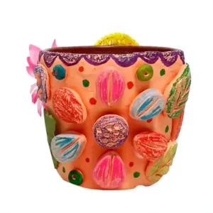 5인세트 조물조물 소근육발달 유아DIY키트 점토화분만들기 예쁜 심플