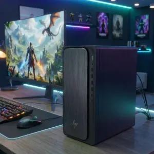 HP 옴니데스크 M03-0037KR RTX5060 인텔 AI U7-265 D5 16GB 1TB 윈도우11홈 듀얼모니터 미니타워 사무 업무