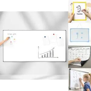문교 자석 화이트보드 특대형 2400_1200 스틸보드판/기록/메모/낙서/편지/학습/공지/강의/학교/회사/오피스