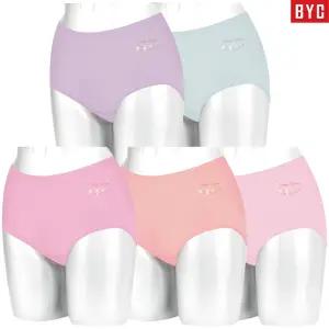 BYC 여성 순면 요일 맥시 팬티 5매입 W54P36