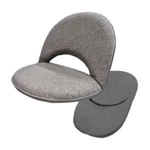 [DM] 자세 편한 등받이 방석_5단계 각도 조절 허리 쿠션 좌식 커버 분리형 의자