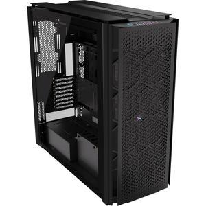 Corsair 9000D RGB 에어플로우 슈퍼 풀타워 PC 케이스 u2013 최대 18x 120mm, 7x 140mm, 또는 4x 200mm 팬 장착 u2013 InfiniRail 팬 장착 u2013 iCUE 링크 시스템 허브 포함 u2013 팬 없음 u2013 블랙