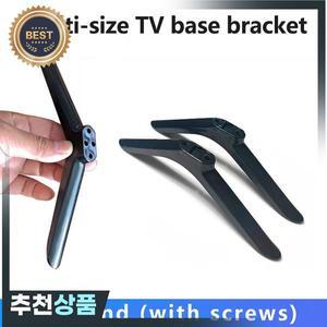 1쌍 베이스 텔레비전 테이블탑 스탠드 다리 받침대 교체용 마운트 플라스틱 발 유니버설