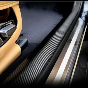 더K9 블랙카본 도어스텝 커버차량 자동 인테리어 꾸미기 K9 오염방지