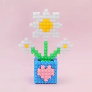 정인아트 디폼블럭(10mm) 꽃화분 - 데이지 만들기 1인 SET