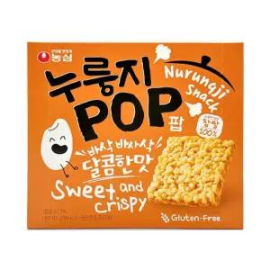 농심 누룽지팝 달콤한 맛 142g X 8개/간식/과자/대용량/사무실/학교/아이/맛있는/쿠키/어른/성인/파티