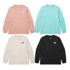 노스페이스 키즈 NT7TP01 ALL 코튼 스트레치 긴팔 라운드 티 866726