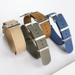 새로운 리브 나일론 시계 밴드 나토 스트랩 20mm 22mm 오메가 moonswatch 액세서리 군용 프리미엄 고품질