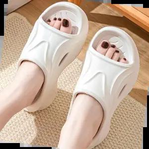 신발 키높이 슬리퍼 쪼리 여성신발 여름 6CM통굽경량슬리퍼