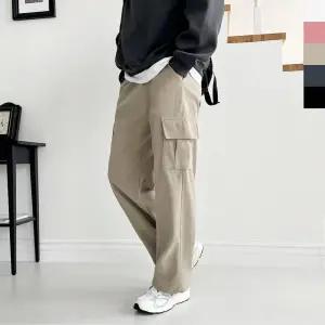 GPA CM189M 남자 골덴 카고 와이드 스트링팬츠