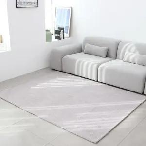 [블루마켓]솔리드 라인업 러그 170x230cm 카페트 평직 루프직 물세탁