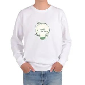 맨투맨 남여공용 기후위기 생태교육 환경지킴이 온난화 재활용 디자인선택