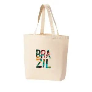 에코백 토트백 브라질 삼바 열정 축구 그림 다양한 사이즈