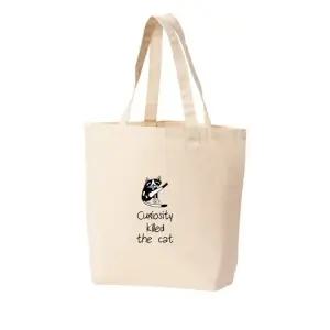에코백 토트백 호기심 고양이 curiosity 그림 다양한 사이즈