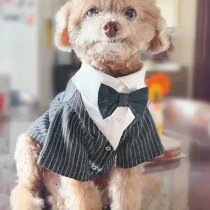 강아지 턱시도 양복 결혼식 의상 반려동물 반려견 고양이 슈트 애견 정장