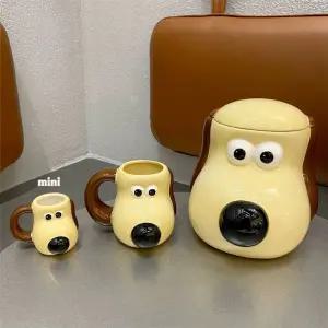 귀여운 미니 그로밋 머그컵 그로밋컵 인테리어 월레스와