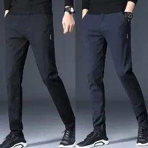 남자 베이직 모던 심플 데일리 일자핏 팬츠 바지 편한 룩