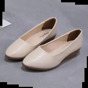 여성캐주얼구두 여성 웨지힐 스틸레토 베이직 단화 직장인 정장구두