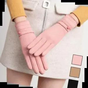남자니트티 여성스러운 디자인 부드러운 퍼 따뜻한 겨울 장갑