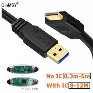 12M 10m USB3.1 Gen 5Gbps USB A to C 케이블 데이터 전송 단축 SSD QC 3.0 고속 충전 예비품 (Oculus Ques