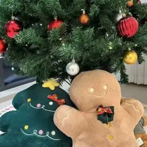 크리스마스 쿠션 트리 쇼파쿠션 등베개 산타 선물 인형