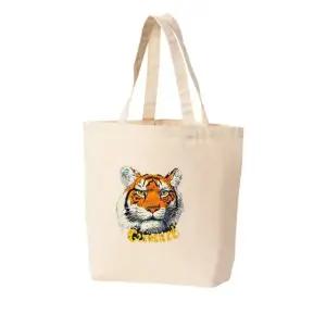에코백 다양한 사이즈 호랑이 타이거얼굴 수호신 프린트에코백