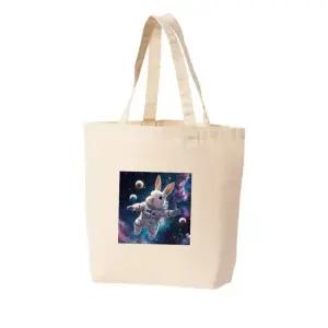 에코백 다양한 사이즈 우주복 토끼 우주여행 행성 프린트에코백