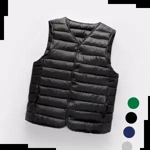 남자겨울쪼끼 남성 깔끔 디자인 루즈핏 가볍고 따뜻한 데일리 조끼