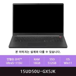 LG전자 그램북 15UD50U-GX5JK 8GB추가/512GB교체/Win11설치(zoaa)