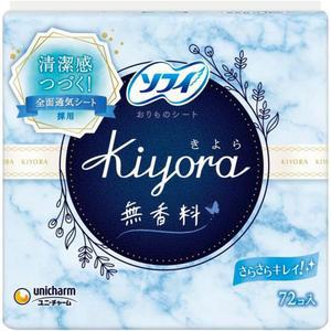 6565924 여성 팬티라이너 세트 ra 유니참 소피 무향료 72개입 x6개 키요라