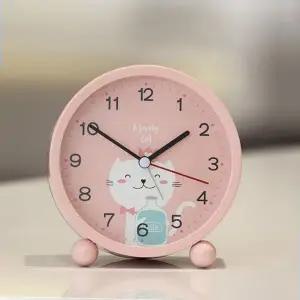 무소음 탁상 시계 귀여운 캐릭터 공부 알람 인터리어시계