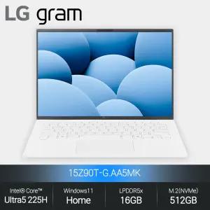 LG 그램 15Z90T-G.AA5MK (울트라 5 225H/16GB/512GB/WH) 사무용 인강용 초경량 노트북 JH