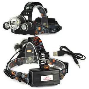 3000 루멘 LED 충전식 등산 캠핑 헤드 랜턴 렌턴 조명 캠핑 낚시 등산 안전모