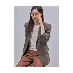 매장정품 빈폴 BEANPOLE LADIES 해리스 트위드 테일러드 자켓 재킷 카키 (BF4911C02H) BF4911C02H 212827