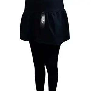 내의 스킨센스 치마레깅스 2단 면 후레아 솔리드 겨울