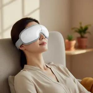 파워플라이 SH-ME04 무선 눈마사지기 온열 공기압 눈안마기 찜질기