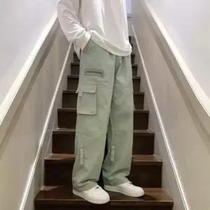 겨울바지 패러스 지퍼카고 팬츠 남자 지퍼 건빵 와이드 바지 카고 dww1+4rSE