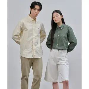 빈폴 맨 BEANPOLE MEN 남녀공용 옥스퍼드 솔리드 셔츠 아이보리 BC4764E050