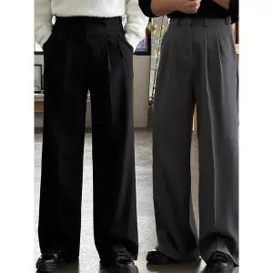 포어 투턱 YKK 사계절 롱 와이드 슬랙스 3colors