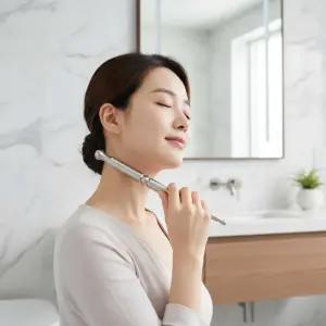 스텐 지압봉 혈자리 얼굴 바디 림프 순환 케어 마사지 괄사