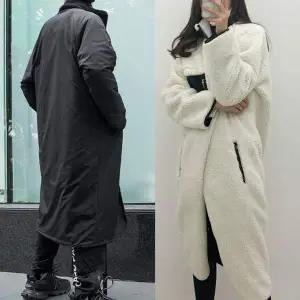 남녀공용 JX09ZF84 양면 리버시블 겨울 캐주얼 패션 롱 후리스