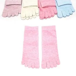 여성 중목 발가락 양말 땀흡수 면 스판 토삭스 mJd3+8fHi