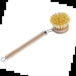 주방솔 키친 주방 설거지 우드 팬 브러쉬 수세미 세트 48mm