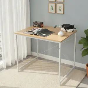 이지심플 우드기본책상 80 (화이트) 책상 컴퓨터 철제테이블