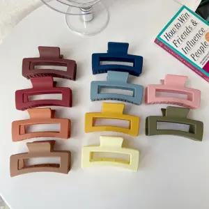 무광 스퀘어 헤어집게핀 올림머리집게핀 왕집게핀