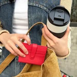 가죽 카드 미니 반지갑 DKES 022K