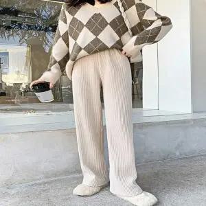 여자 QC35XN54 2컬러 가을 겨울 와이드핏 데일리 코듀로이팬츠