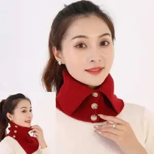 따뜻한 겨울 나기 니트 넥워머 골지 페이크 목폴라